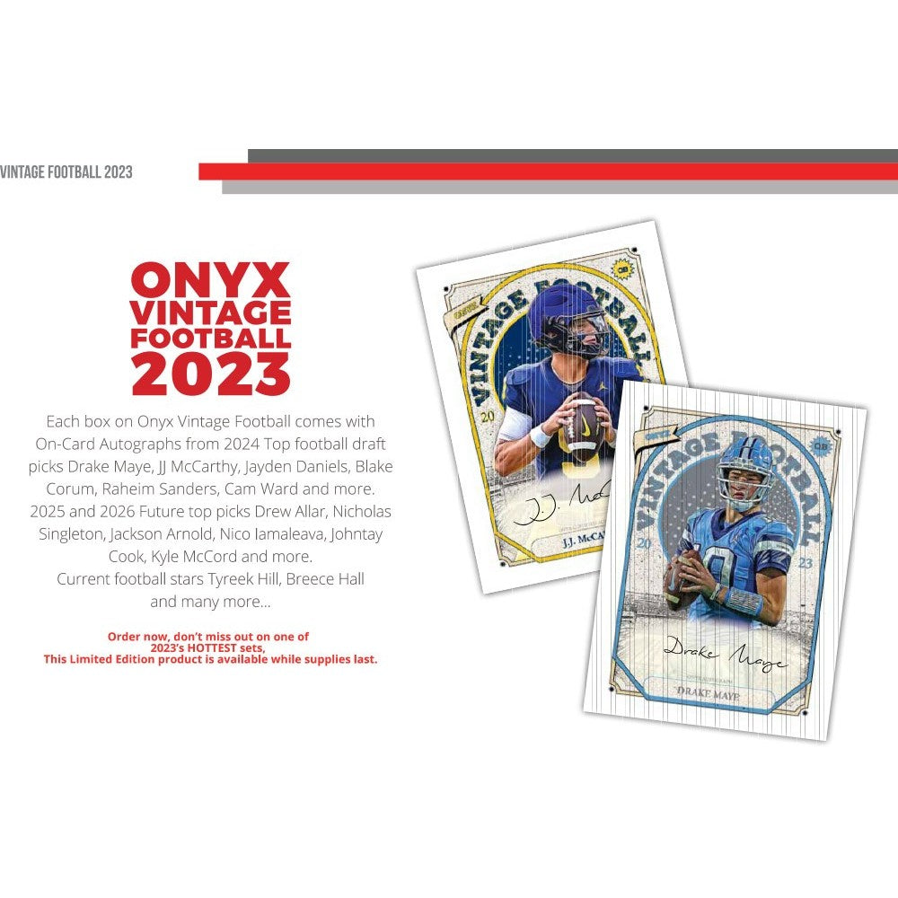 2023 Onyx Vintage Football Hobby Box